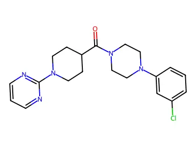 (4-(3-Chlorophenyl)piperazin-1-yl)(1-(pyrimidin-2-yl)piperidin-4-yl)methanone structure