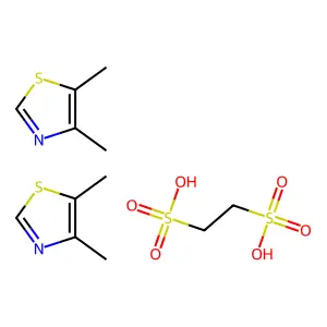 Thiazole, 4,5-dimethyl-, 1,2-ethanedisulfonate (2:1) structure