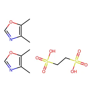 Oxazole, 4,5-dimethyl-, 1,2-ethanedisulfonate (7:4) structure