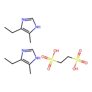 Imidazole, 4-ethyl-5-methyl-, 1,2-ethanedisulfonate (2:1) structure