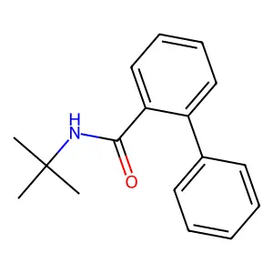 2-Biphenylcarboxamide, N-tert-butyl- structure