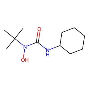 1-Tert-butyl-3-cyclohexyl-1-hydroxyurea structure