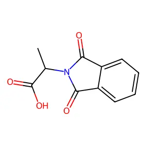 (2R)-2-(1,3-dioxo-2,3-dihydro-1H-isoindol-2-yl)propanoic acid structure