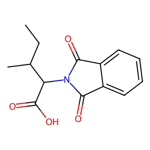 2-(1,3-Dioxo-1,3-dihydro-2H-isoindol-2-yl)-3-methylpentanoic acid structure