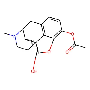 Morphine-3-acetate structure
