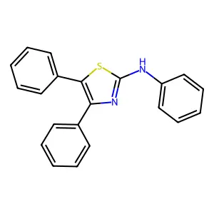 N,4,5-triphenyl-1,3-thiazol-2-amine structure