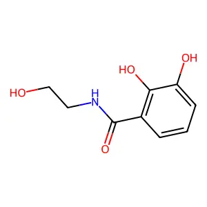 2,3-二羟基-N-(2-羟乙基)苯甲酰胺 structure