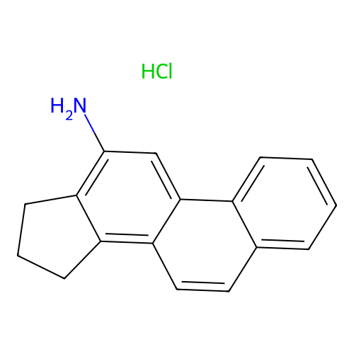 16,17-dihydro-15H-cyclopenta(a)phenanthren-12-amine hydrochloride structure