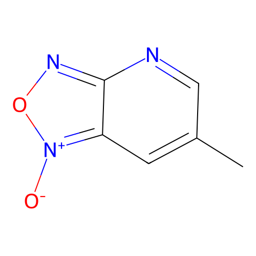 6-Methyl-1-oxo-1lambda~5~-[1,2,5]oxadiazolo[3,4-b]pyridine structure