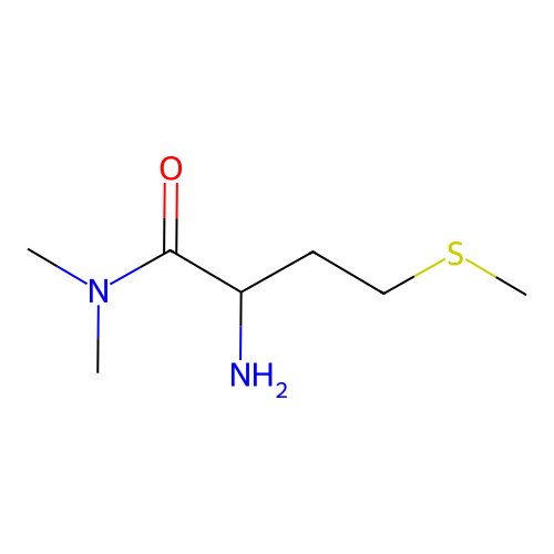 2-amino-N,N-dimethyl-4-(methylsulfanyl)butanamide structure