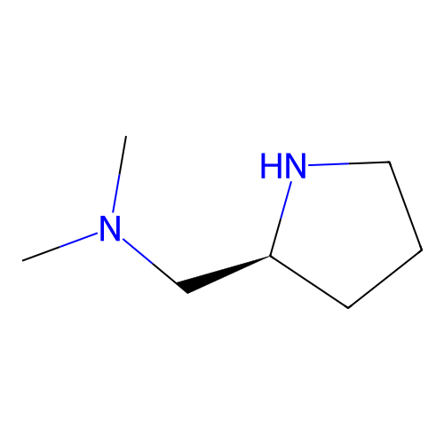 Dimethyl-(S)-1-pyrrolidin-2-ylmethyl-amine structure