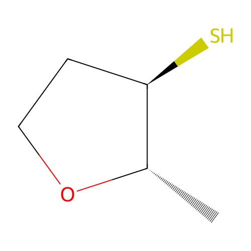 (2S,3R)-2-methyltetrahydrofuran-3-thiol structure
