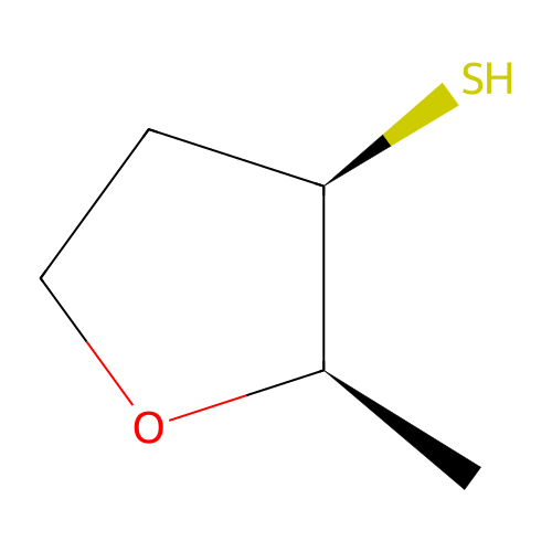 (2R,3R)-2-methyltetrahydrofuran-3-thiol structure