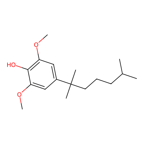 Phenol, 2,6-dimethoxy-4-(1,1,5-trimethylhexyl)- structure