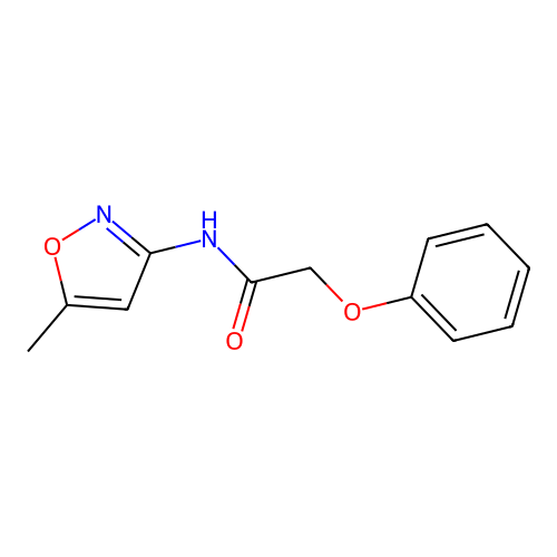 N-(5-methyl-1,2-oxazol-3-yl)-2-phenoxyacetamide structure