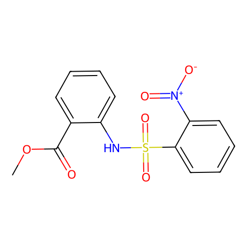 Methyl 2-{[(2-nitrophenyl)sulfonyl]amino}benzoate structure