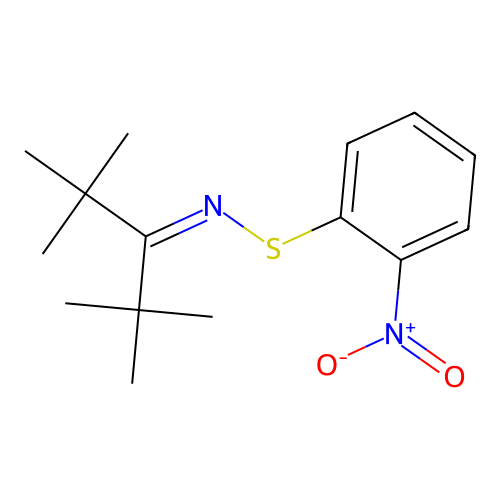 2,2,4,4-tetramethyl-N-[(2-nitrophenyl)sulfanyl]pentan-3-imine structure