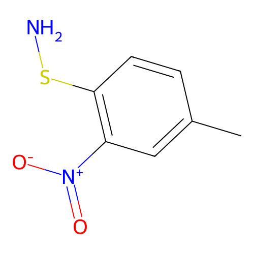 S-(4-methyl-2-nitrophenyl)thiohydroxylamine structure