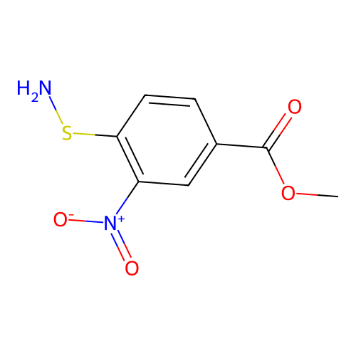 Methyl 3-nitro-4-sulfenamoylbenzoate structure