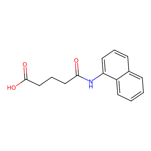 5-(1-Naphthylamino)-5-oxopentanoic acid structure