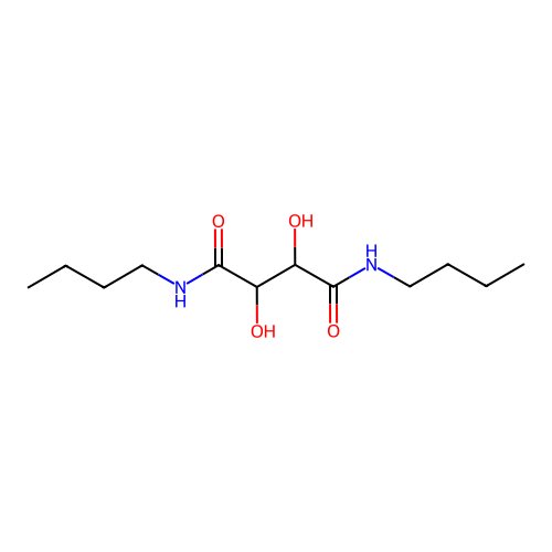 N,N-Dibutyl-2,3-dihydroxybutanediamide structure
