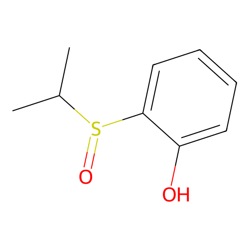 Isopropyl 2-hydroxyphenyl sulfoxide structure