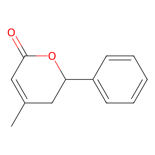 4-methyl-6-phenyl-5,6-dihydro-2H-pyran-2-one structure