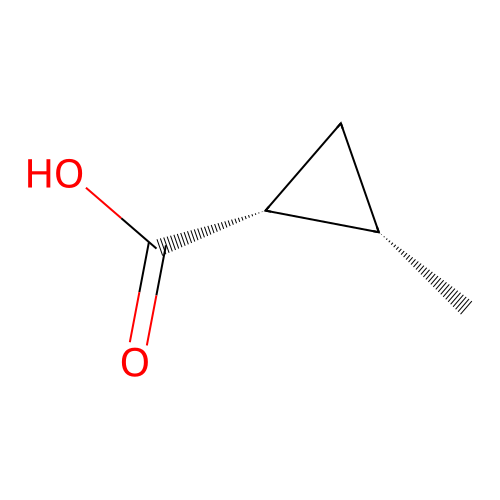 cis-2-Methylcyclopropanecarboxylic acid structure