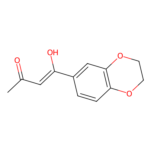 (Z)-4-(2,3-dihydrobenzo[b][1,4]dioxin-6-yl)-4-hydroxybut-3-en-2-one structure