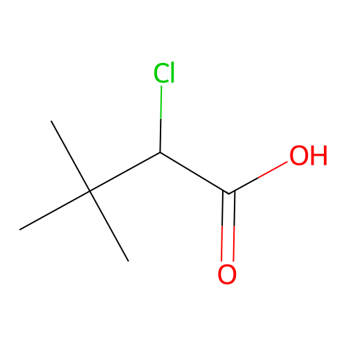 2-Chloro-3,3-dimethylbutanoic acid structure