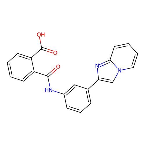 2-((3-(Imidazo[1,2-a]pyridin-2-yl)phenyl)carbamoyl)benzoic acid structure