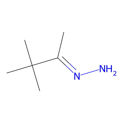 (E)-3,3-Dimethylbutan-2-ylidenehydrazine structure