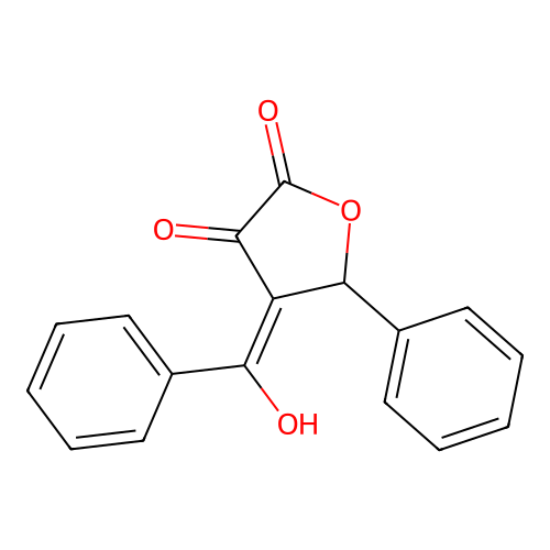 4-[Hydroxy(phenyl)methylidene]-5-phenyloxolane-2,3-dione structure