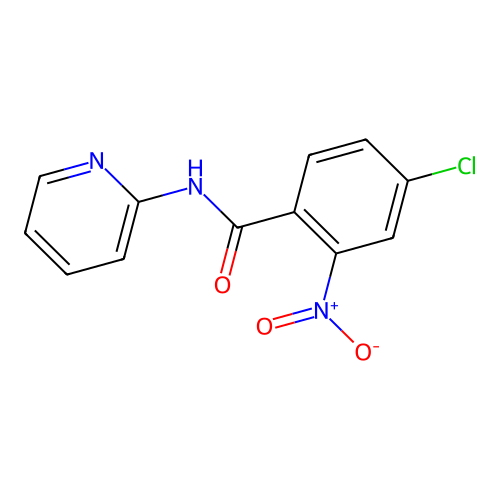 4-chloro-2-nitro-N-(pyridin-2-yl)benzamide structure