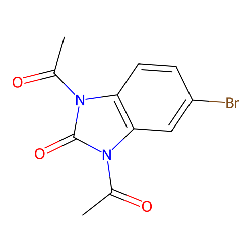 1,3-Diacetyl-5-bromo-1,3-dihydro-2H-benzimidazol-2-one structure