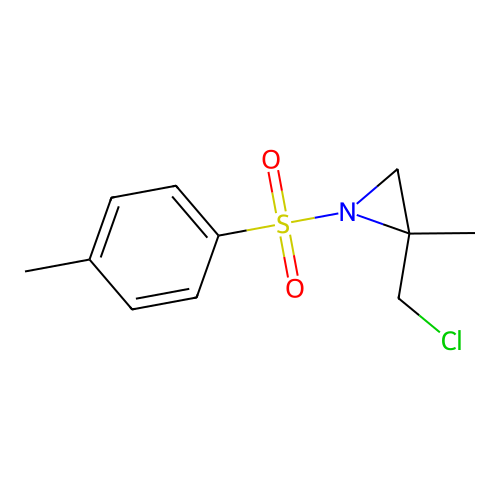 2-(Chloromethyl)-2-methyl-1-[(4-methylphenyl)sulfonyl]aziridine structure