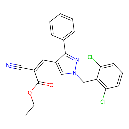 C22H17Cl2N3O2 structure