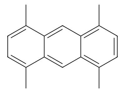 1,4,5,8-Tetramethylanthracene structure