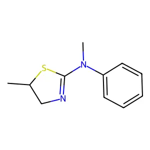 4,5-Dihydro-N,5-dimethyl-N-phenyl-2-thiazolamine structure