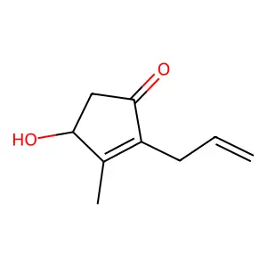 2-Cyclopenten-1-one, 4-hydroxy-3-methyl-2-(2-propen-1-yl)- structure