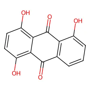 1,4,5-三羟基蒽醌 structure