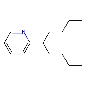 Pyridine, 2-(1-butylpentyl)- structure