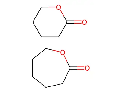 Poly(epsilon-caprolactone-delta-valerolactone) structure