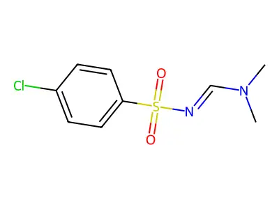 N'-(4-chlorophenylsulfonyl)-N,N-dimethylformimidamide structure