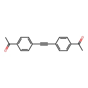 1-[4-[2-(4-Acetylphenyl)ethynyl]phenyl]ethanone structure