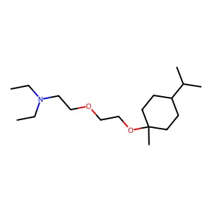 N,N-diethyl-2-[2-(1-methyl-4-propan-2-ylcyclohexyl)oxyethoxy]ethanamine structure