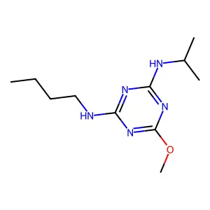 s-Triazine, 2-(butylamino)-4-(isopopylamino)-6-methoxy- structure