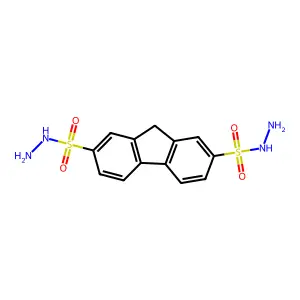 9H-fluorene-2,7-disulfonohydrazide structure