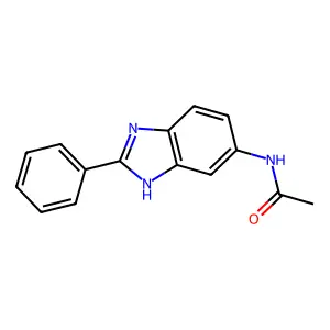 N-(2-Phenyl-1H-benzimidazol-6-yl)acetamide structure