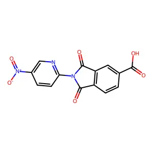 2H-Isoindole-5-carboxylic acid, 1,3-dihydro-2-(5-nitro-2-pyridyl)-1,3-dioxo- structure